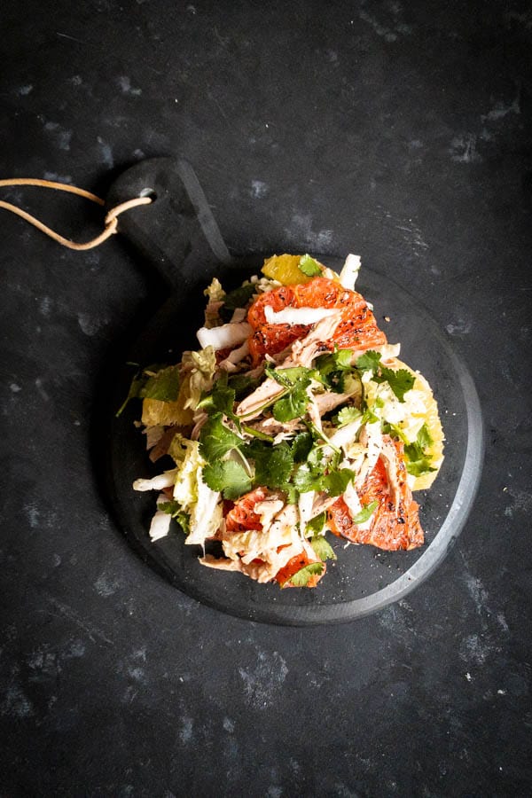 Roast Duck, Caramelised Grapefruit and Wombok Salad