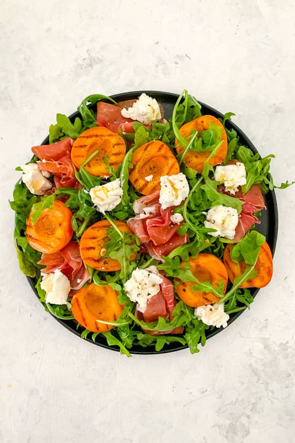 Prosciutto Salad with Grilled Apricot