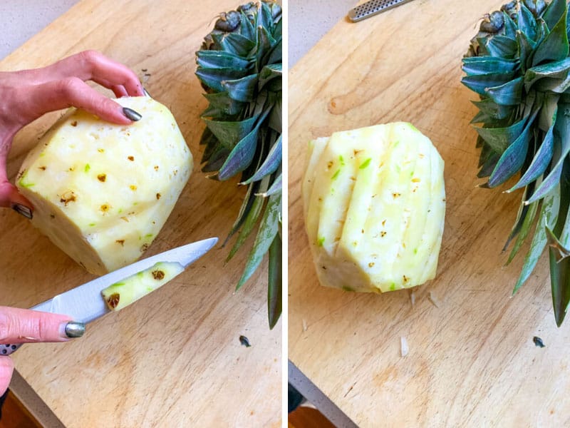 How to core a pineapple properly. Step by step tutorial.