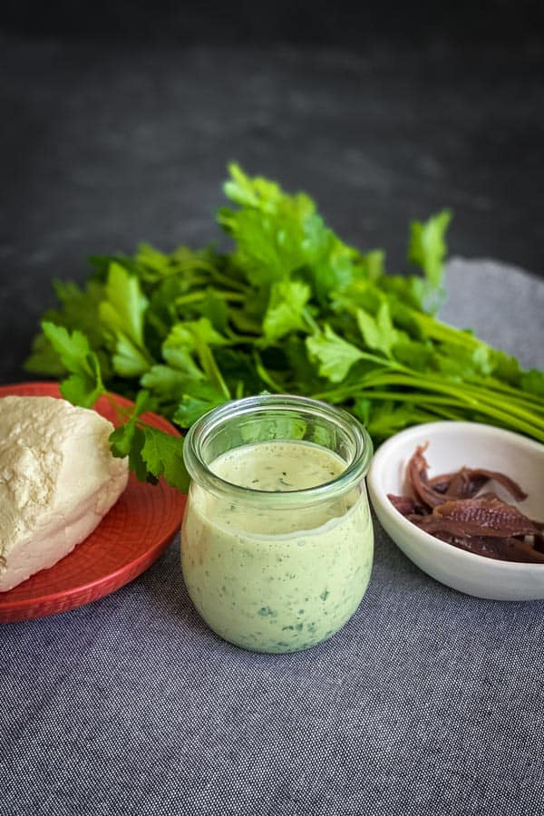 Lemon Parsley Anchovy and Garlic Dressing