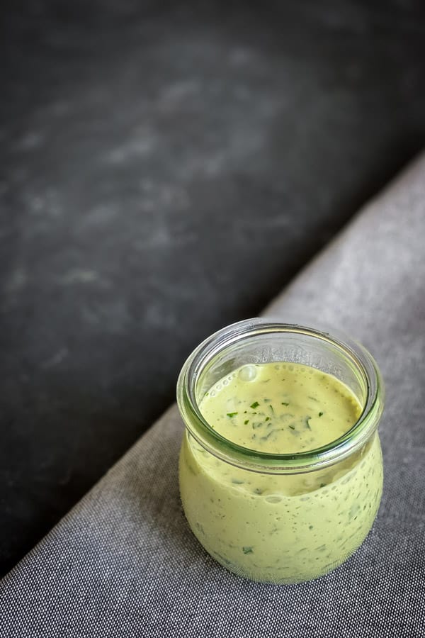 Lemon Parsley Anchovy and Garlic Dressing