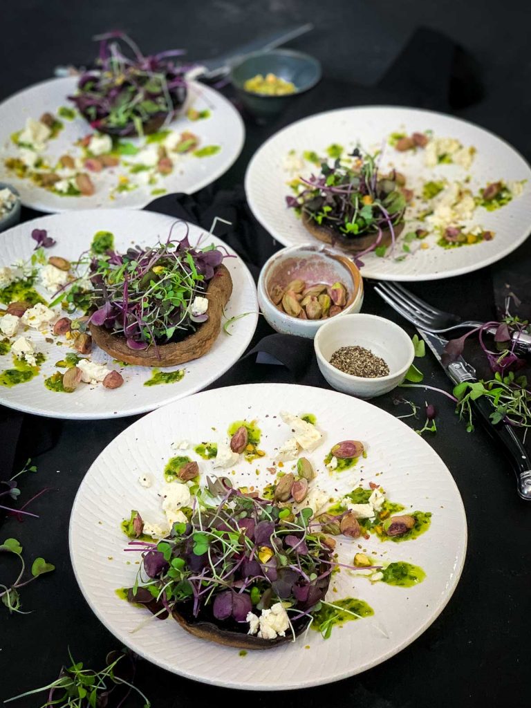 Baked Portobello Mushroom Salad