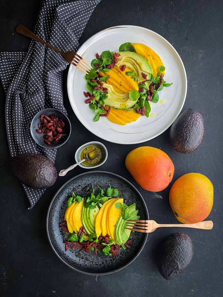 Mango Avocado Salad with Crispy Chorizo