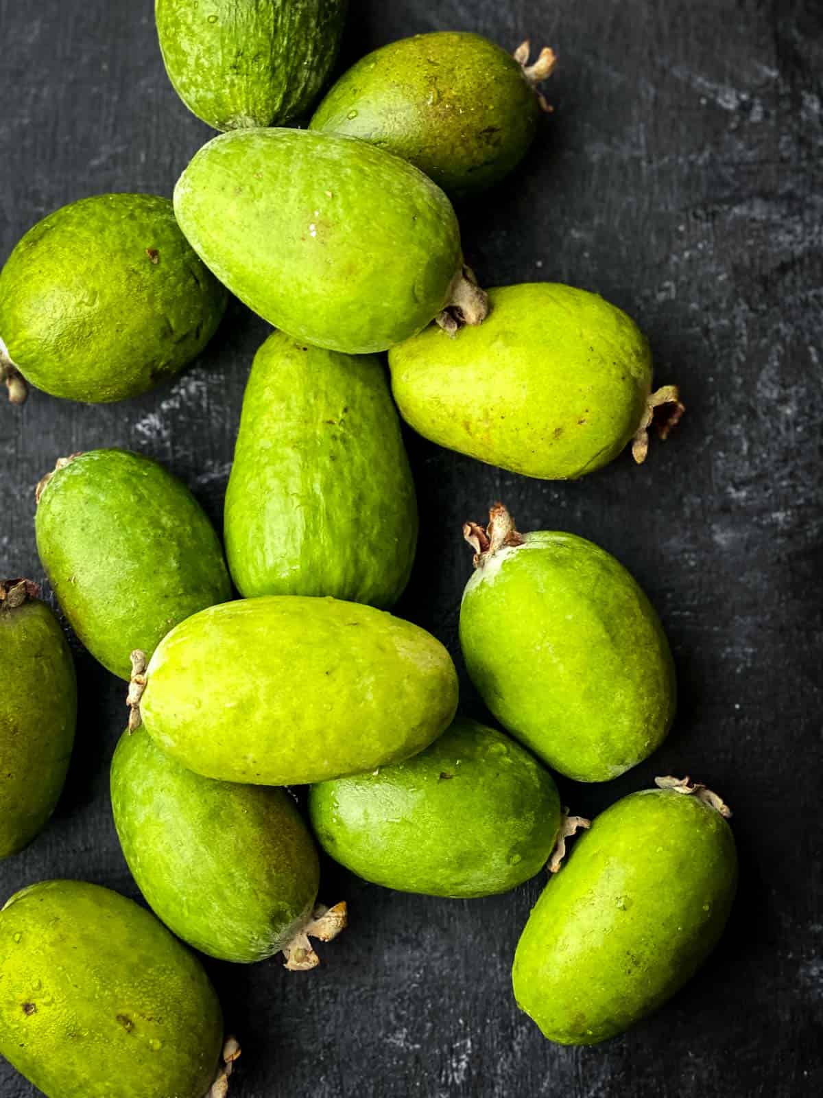 Fresh whole feijoas