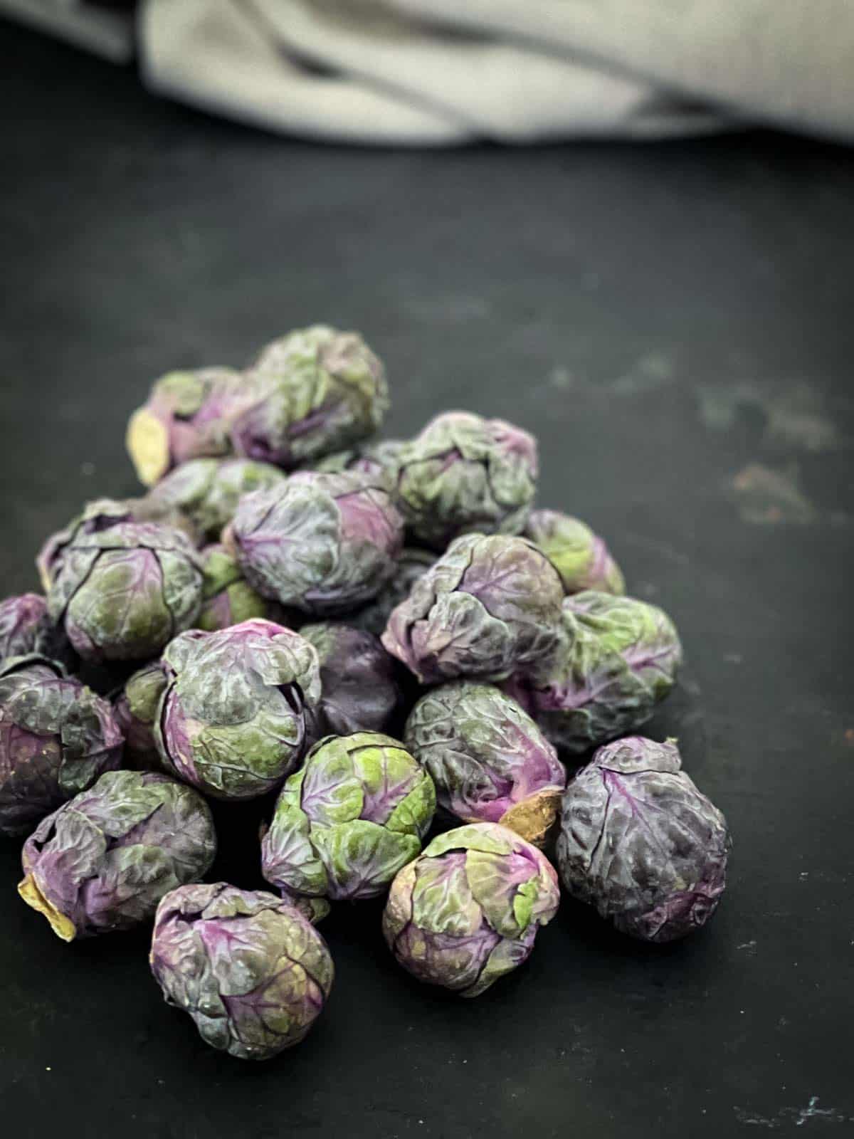 Red Brussels sprouts