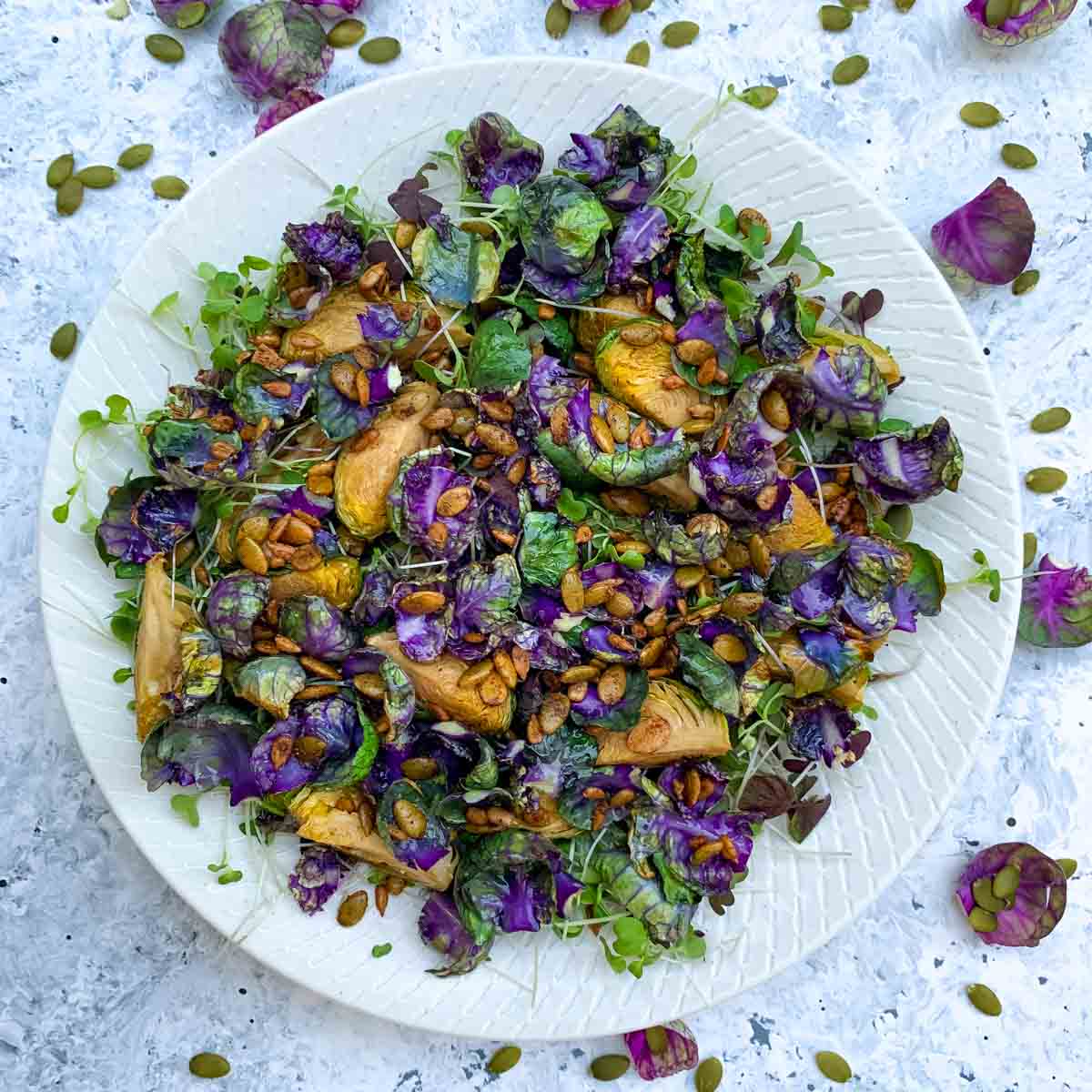 Roasted Purple Brussels Sprouts Salad-image